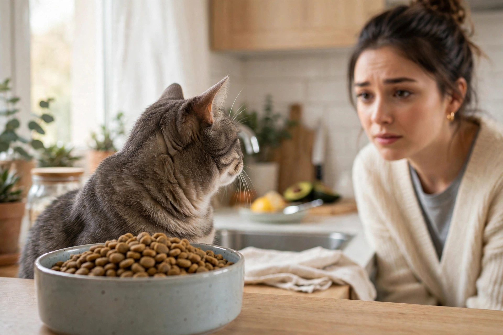 Cat not eating from food bowl