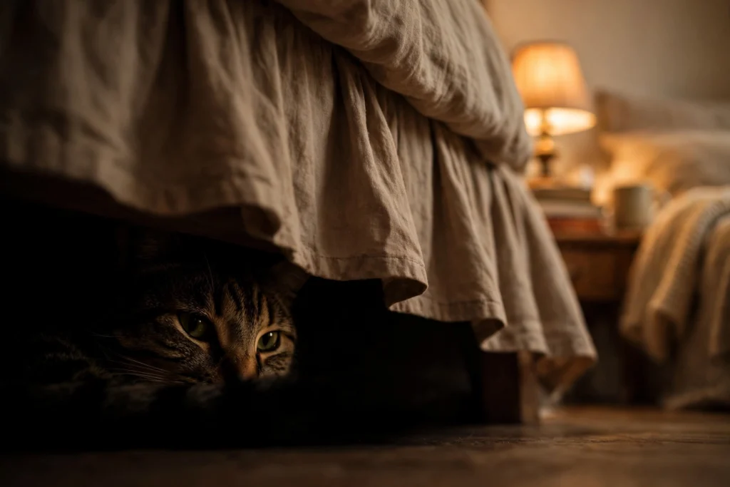 Why Is My Cat Hiding All of a Sudden? (And When It’s an Emergency)