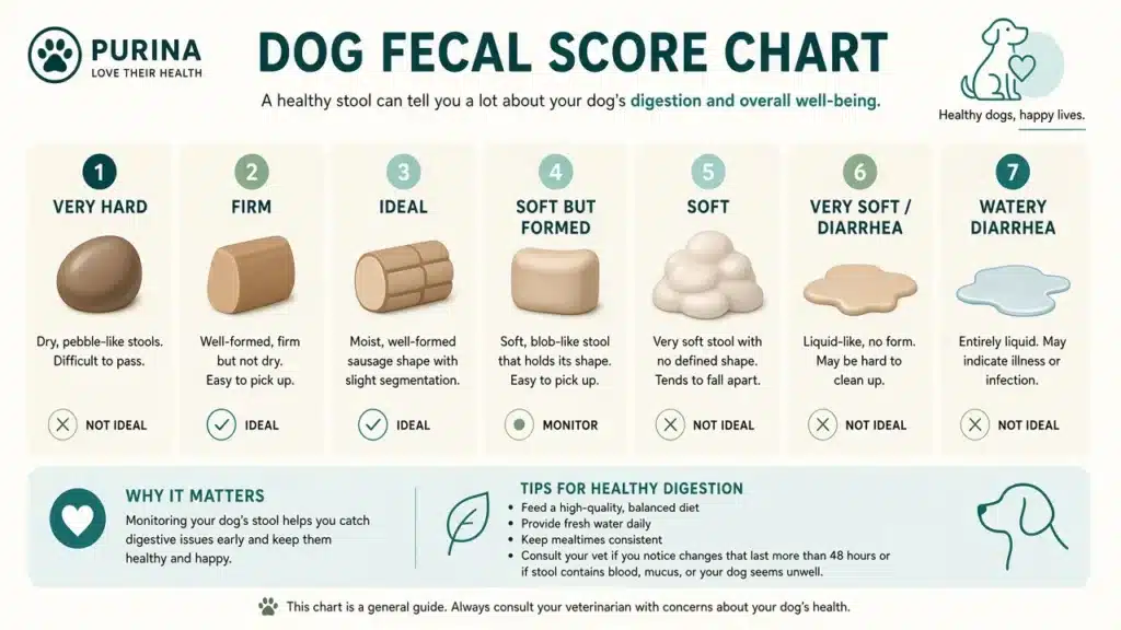 Dog Fecal Score Chart: What Scores 1–7 Mean