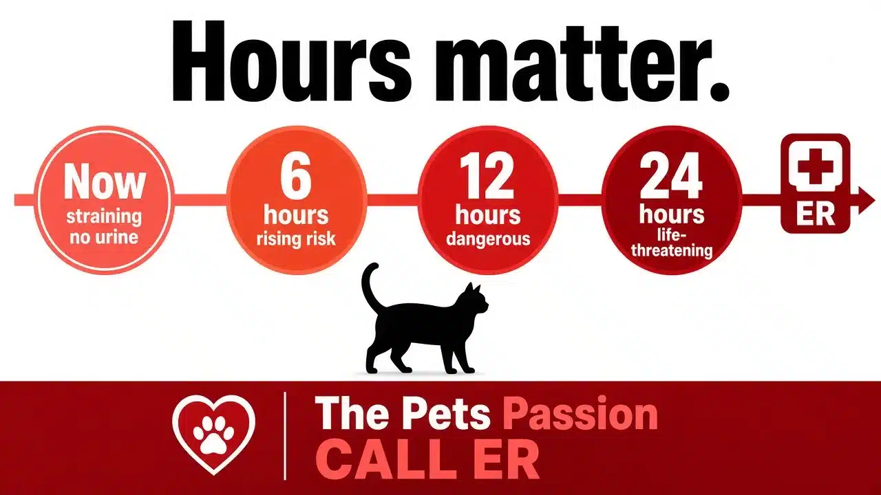 Male cat urinary blockage hours-to-risk Male cat urinary blockage hours-to-risk timeline from now to 24 hours