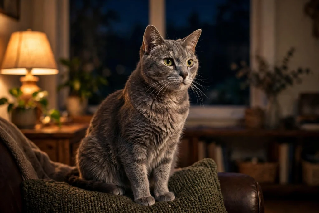 Older Cat Yowling at Night: Medical Causes First
